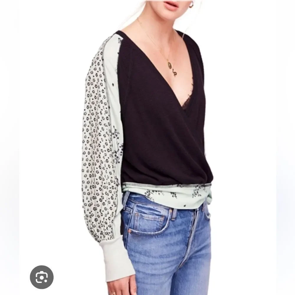 Free People Auxton Thermal Top Size Small